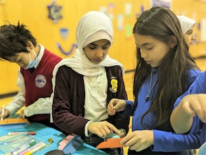 photo - This year's Hanukkah celebration featured several activities for the kids