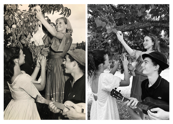 photo - This past summer at Camp Hatikvah, the 13-year-old campers were asked to re-create a camp photo from the 1960s