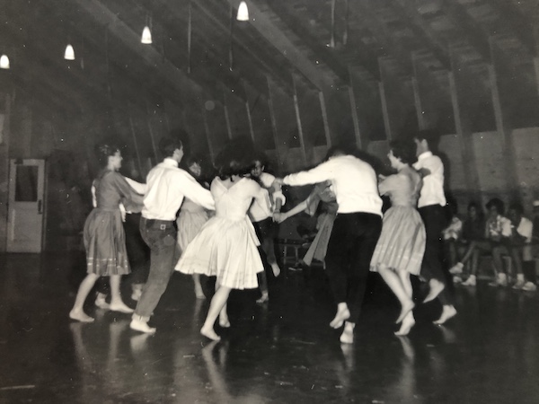 photo - Israeli dancing in the early 1960s at camp