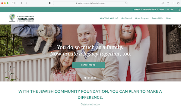 screenshot - Creating an endowment fund with the Jewish Community Foundation is not solely an enterprise taken on by high-net-worth individuals and families