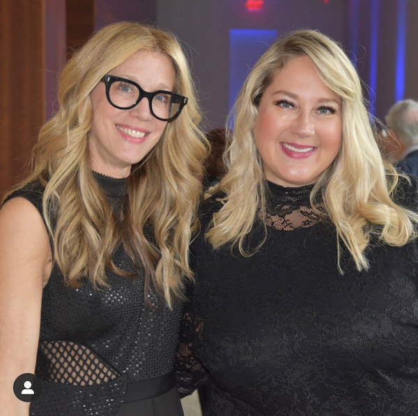 photo - King David High School Golden Thread Gala co-chairs Heidi Seidman, left, and Sherri Wise