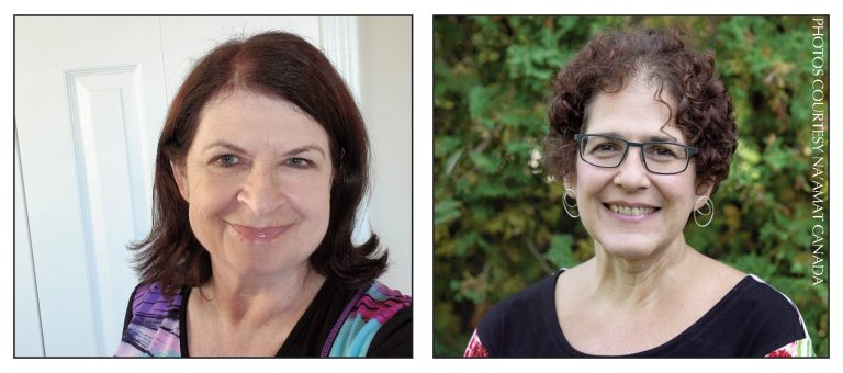 photos - This fall, Susan Inhaber, left, will take over the presidency of Na’amat Canada from Dr. Sandi Seigel