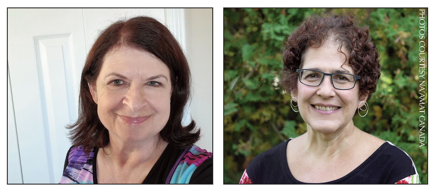 photos - This fall, Susan Inhaber, left, will take over the presidency of Na’amat Canada from Dr. Sandi Seigel