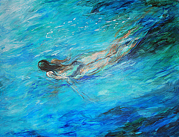 image - “Aqua,” by Violette Zohar Fiszbaum, who is one of the more than 50 artists participating in the Parker Art Salon exhibit at Pendulum Gallery
