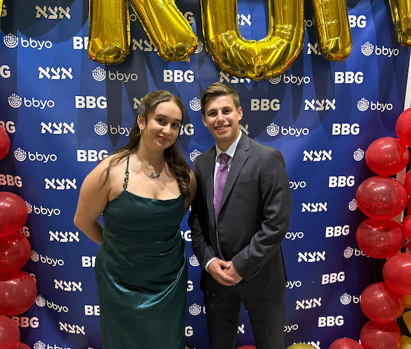 photo - Rachel Gerber and Judah Moskovitz, regional co-presidents of BBYO Vancouver, at the first annual Jewish Prom on May 6