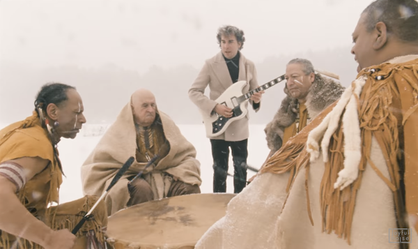 Screenshot - from the video for the song “Medicine,” made by Gigi Ben Artzi, featuring Yonatan Gat and the Eastern Medicine Singers. “Medicine” comes off Gat’s album Universalists
