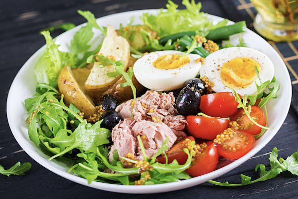photo - Salad Niçoise can be made and plated in a variety of ways