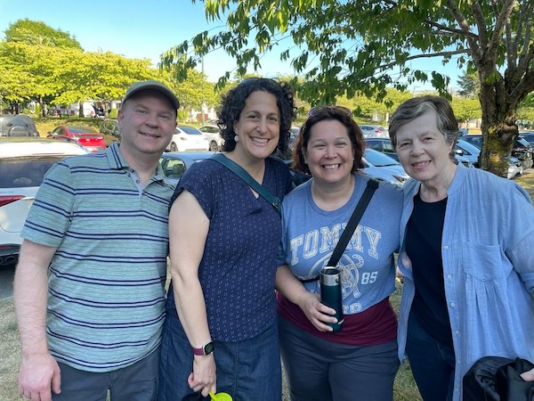 photo - Left to right: Ian Felgar, Elena Felgar, Yvette Tarko-Sabi and Donna Felgar