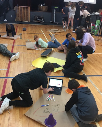 photo - The week-long Grade 7 iSTEAM skateboarding program is a prime example of experiential education