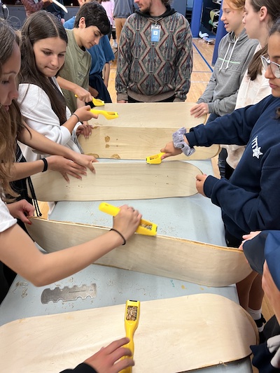 photo - Students crafted skateboards from scratch, which will be used for years to come in VTT’s physical education program