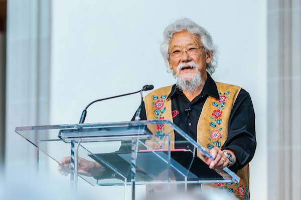 photo - On Sept. 9, Dr. David Suzuki will speak at Temple Sholom on the topic We Claim We Are Intelligent: Then Why Are We in Such a Mess?