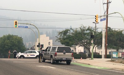 photo - The OJC is situated in an area that was ordered to evacuate. Community members told the Independent that the constant police presence around the centre made them feel comfortable that the building was safe and secure