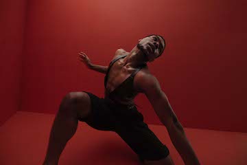 photo - Ballet BC artist Sidney Chuckas at work in the studio ahead of the season opener HERE