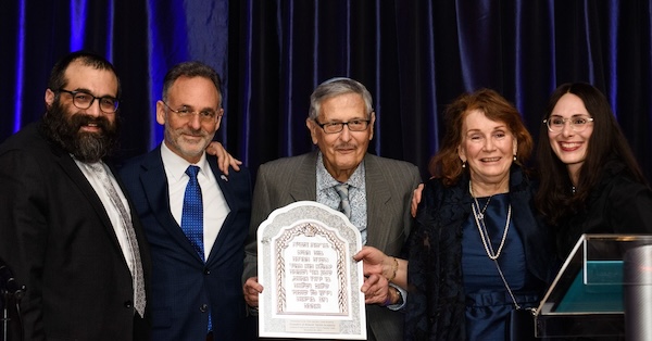 photo - Left to right at Chabad of Vancouver Island’s 20th anniversary gala last November: Rabbi Meir Kaplan; Iddo Moed, Israel’s ambassador to Canada; Dr. Elior Kinarthy and Leah Kinarthy, founders of Kineret Tamim Academy of Victoria; and Rebbetzin Chani Kaplan