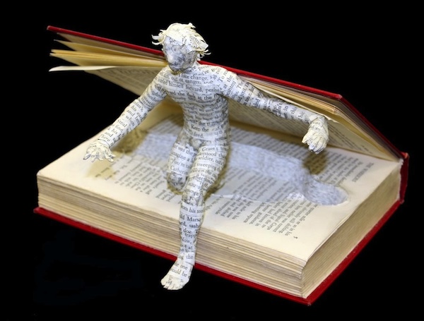 image - human-like figure coming out of a book