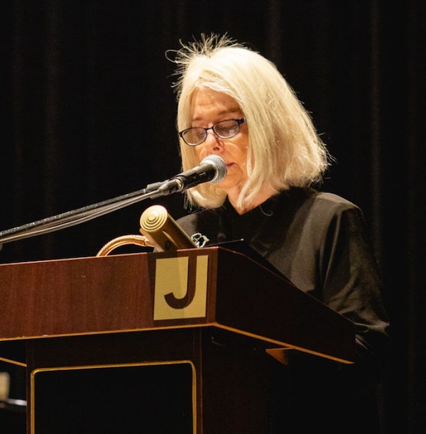 photo - Child survivor Lillian Boraks-Nemetz speaks at the community’s Yom Hashoah Commemoration May 5
