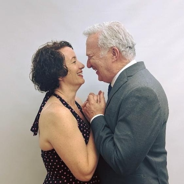 photo - Sarah Heyman and Jerry Callaghan co-star in Bema Productions’ Same Time, Another Year, which opens July 17 at Congregation Emanu-El’s Black Box Theatre