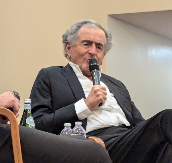 photo - French writer, filmmaker and human rights activist Bernard-Henri Lévy was in Vancouver at Schara Tzedeck Synagogue Nov. 6, in conversation with the National Post’s Tristin Hopper