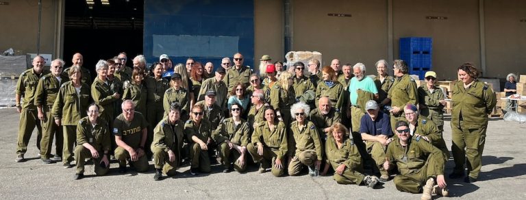 photo - Volunteers with Sar-El in Israel last March