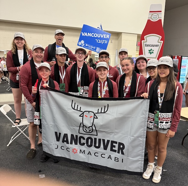 photo - The Team Vancouver delegation at the 2025 JCC Maccabi Games in Pittsburgh, Pa