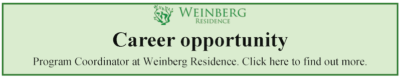 image - Weinberg Residence employment opportunity in 2026: program coordinator