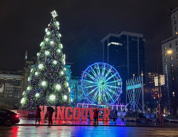 photo - Communities across British Columbia gathered for Hanukkah, including in Vancouver, shown here, and in Delta, Maple Ridge and Whistler