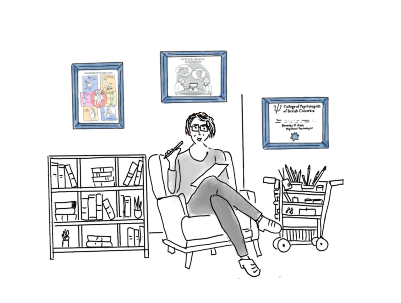 image - Beverley Kort is a therapist who brings a psychological perspective to her worldview – and to her cartoons