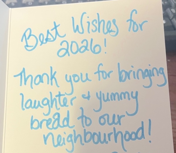 photo - A note that was delivered to the Okanagan Chabad Centre recently