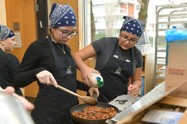 photo - On the day of the event, they entered the kitchen first thing in the morning and were hard at work until dinner service ended and the final clean-up was completed