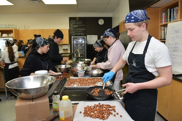 Students create fancy meal