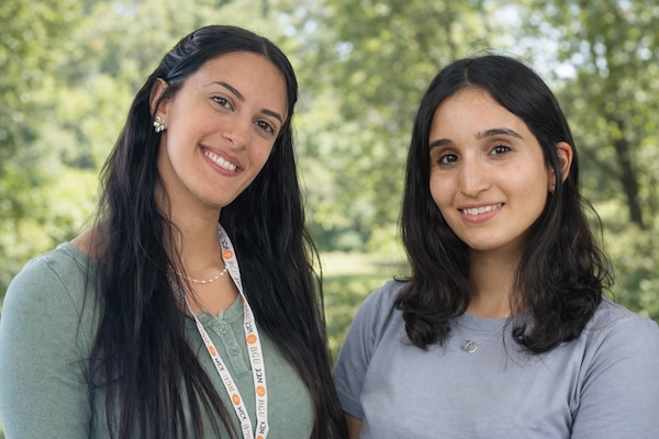 photo - Reut Mealem, left, and Shahaf Ella Salach are coordinators and mentors for Ben-Gurion University of the Negev’s Eco-Sisters program