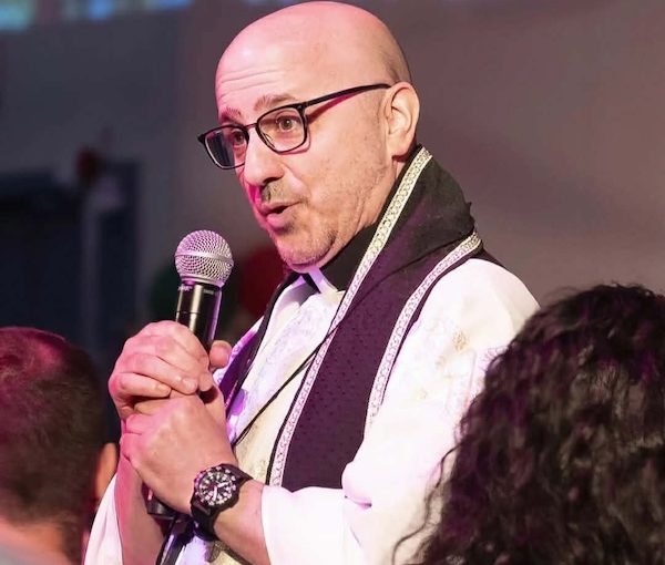 photo - Marc Gelmon as the priest in Tony n’ Tina’s Wedding. Gelmon has played several roles in the production, which will be at Legion #179, on Commercial Drive, May 22-23