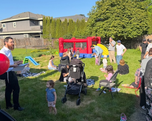 photo - Chabad Richmond hosted a barbecue on Lag b’Omer, May 5