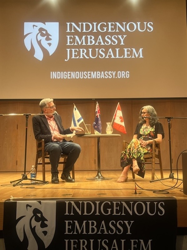 photo - Pat Johnson and Dr. Sheree Trotter at the University of Victoria on June 14, hosted by the Jewish Federation of Victoria and Vancouver Island
