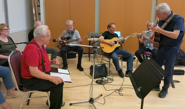 photo - Band members, old and new, gathered in Vancouver on Aug. 17 to mark Tzimmes’s 40th anniversary with food, laughter and, of course, a little music