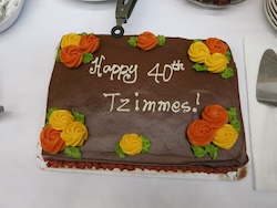 photo - Tzimmes's 40th anniversary cake