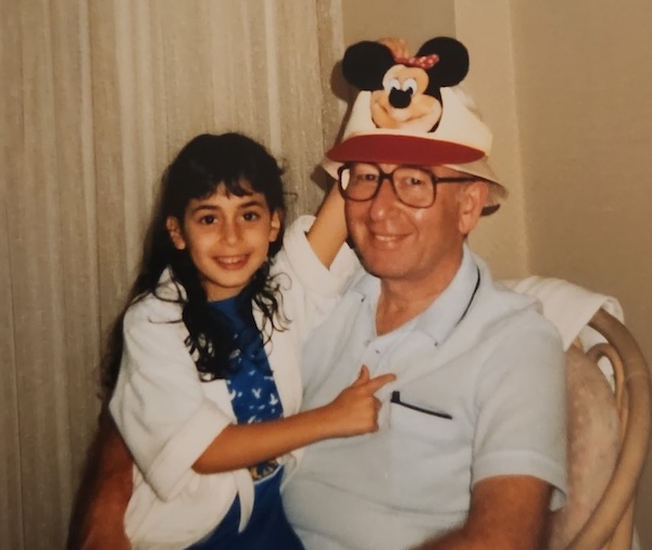 photo - Ronit Rubinstein with her father, Mordechai