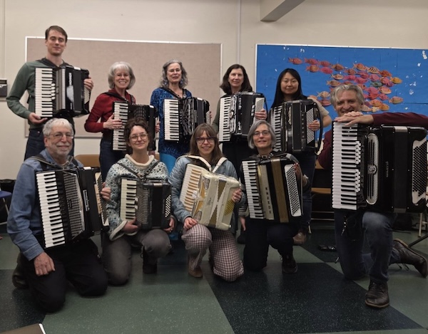 photo - The Vancouver Accordion Orchestra plays at Carnegie Community Centre Theatre on Nov. 6